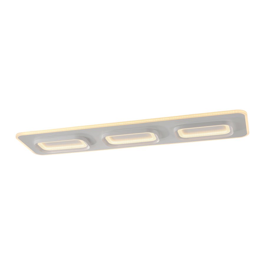 Plafonnier Q-Kalina blanc, L 30 cm