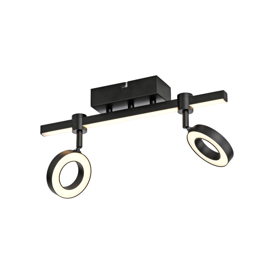 Plafonnier Lolasmart-Bileda noir, H 41,5 cm