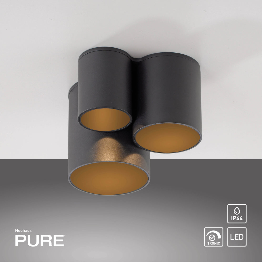 Plafonnier LED | Pure Point Noir