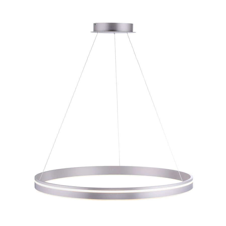 Suspension Q-Vito argentée, L 79,4 cm