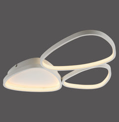 Plafonnier Pebbles blanc, H 69,5 cm