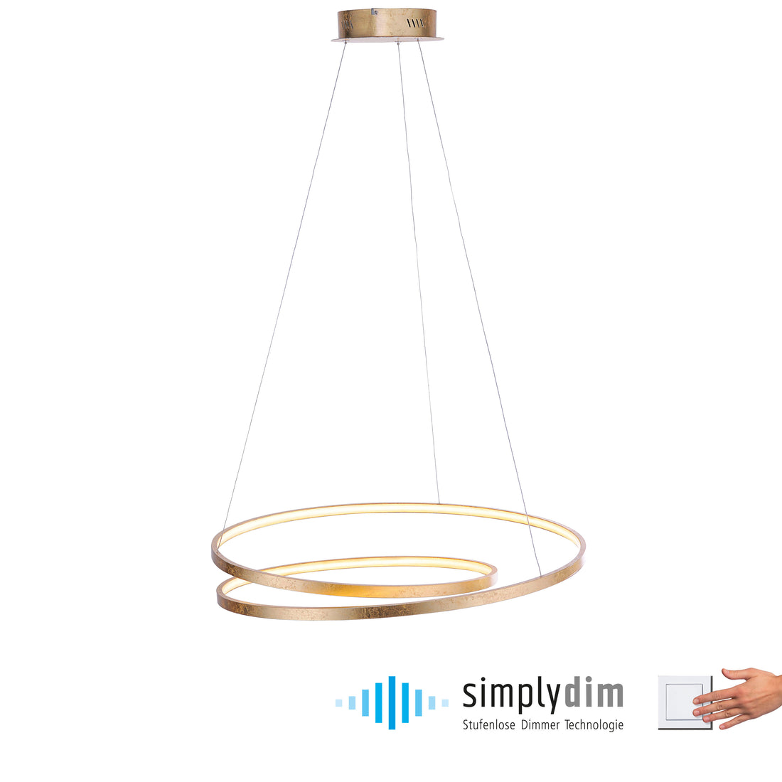 Suspension luminaire | Roman Dorée