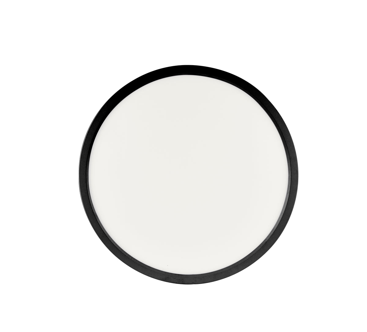 Plafonnier Flat noir, L 40 cm