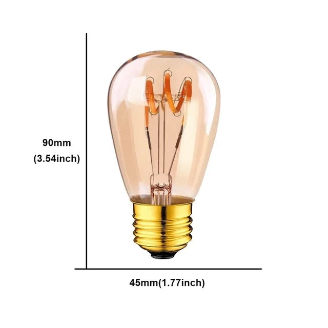 15 Ampoules Dimmable E27 Filament Blanc Chaud | Designix - Ampoules LED    - https://designix.fr/