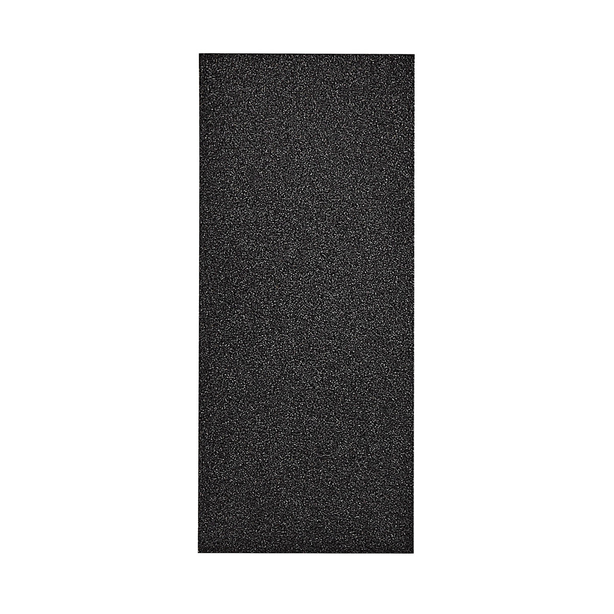Détail de la surface noire texturée, aspect poudré résistant pour un usage extérieur