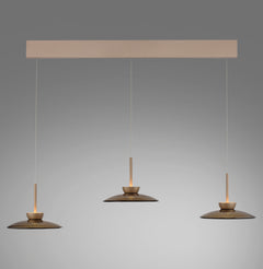 Suspension Pure Moon marron, verre (2193-97)