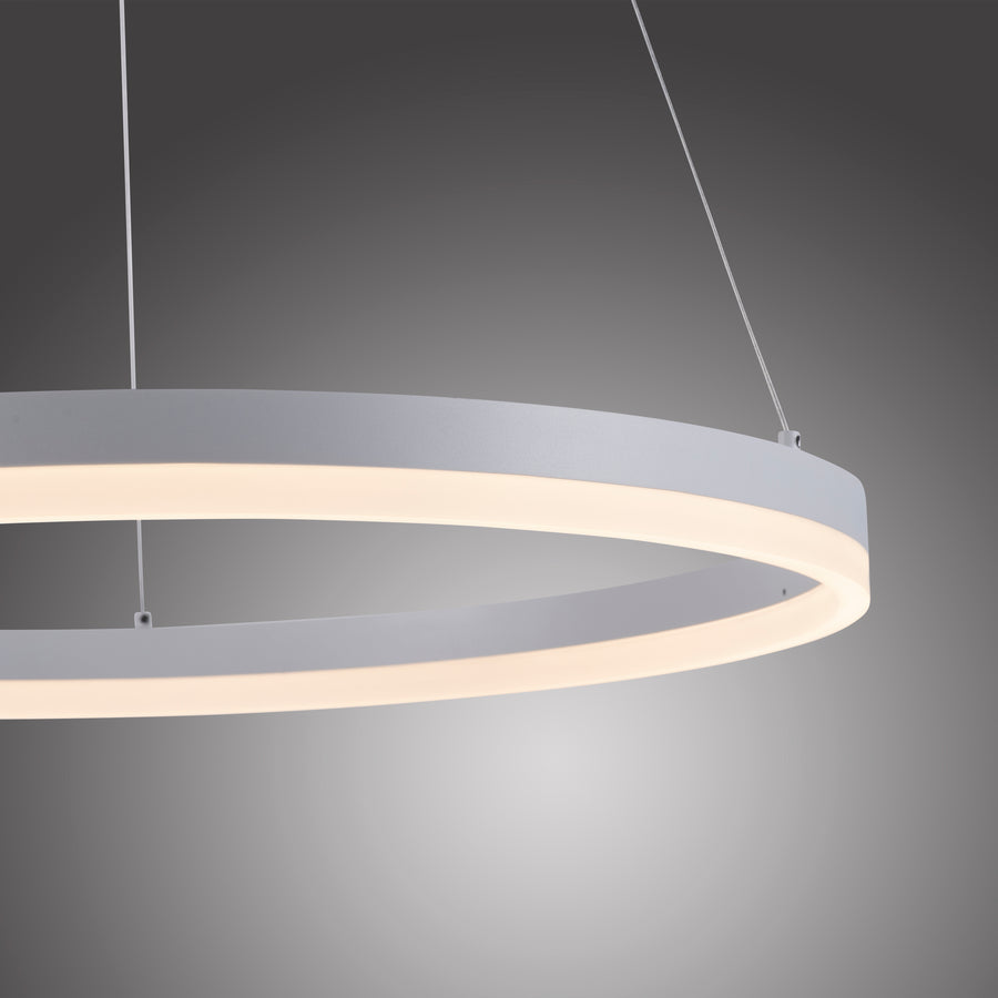 Suspension Titus blanche, L 60 cm