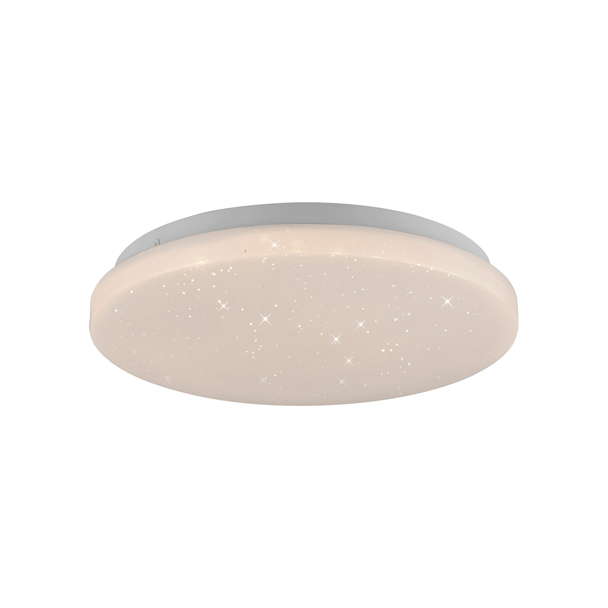 Vue rapprochée du luminaire ovale blanc éteint sur fond neutre