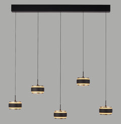 Suspension Pure Falling Rings noire (2504-18)
