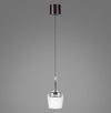 Suspension Q-Kon argentée, verre