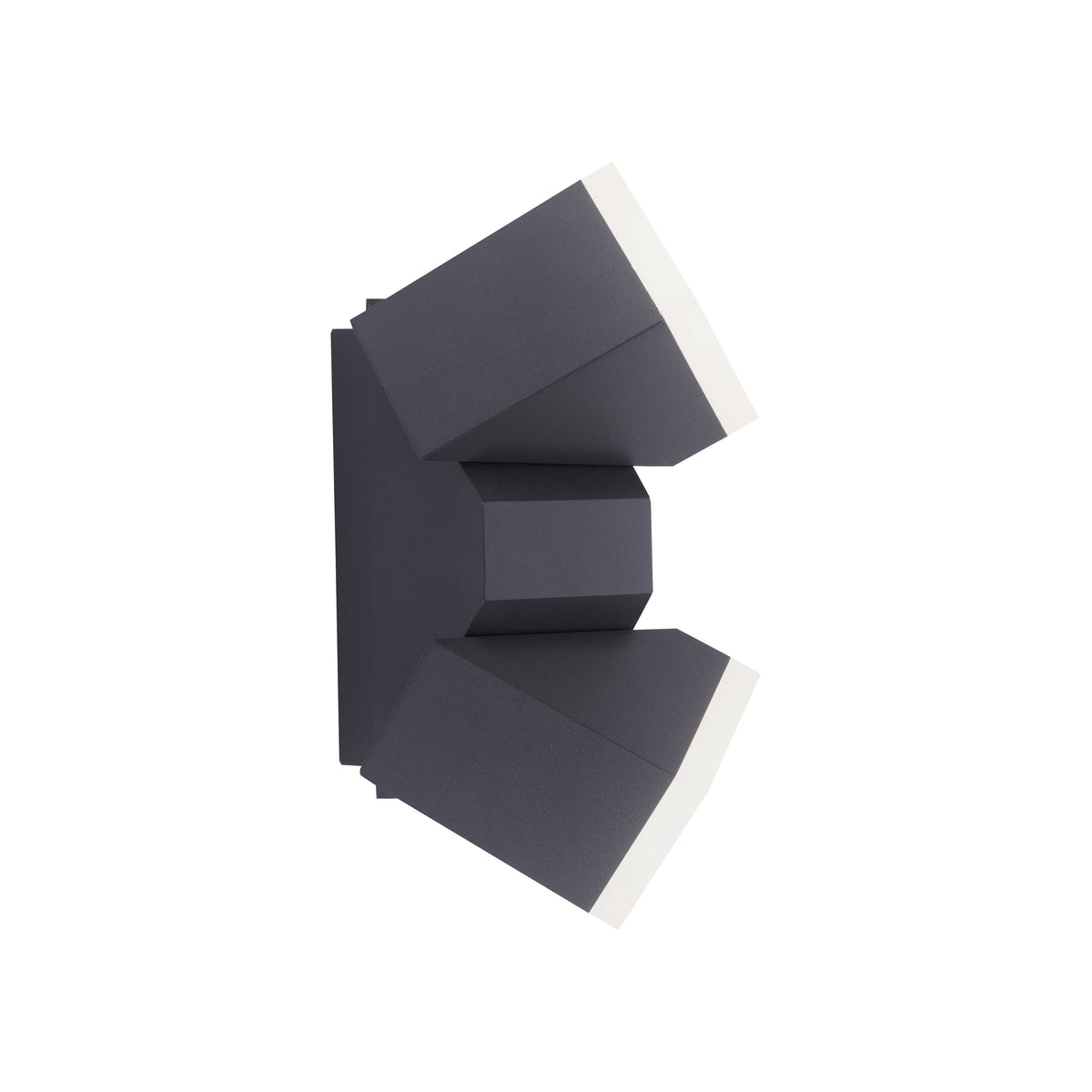 Applique murale Ryan anthracite, L 14 cm