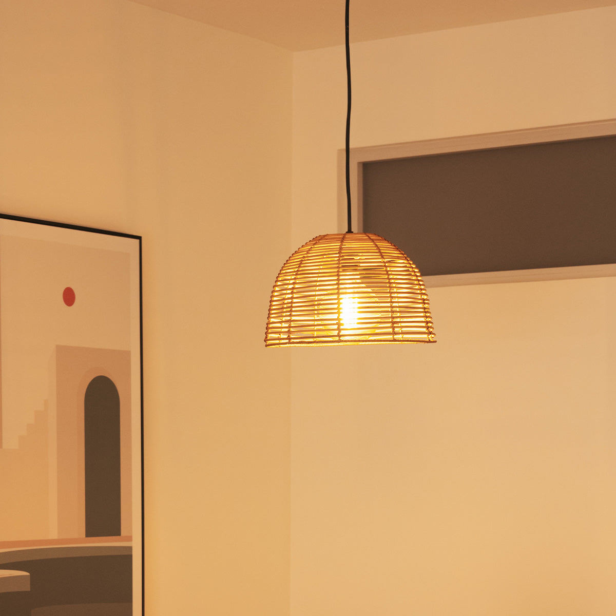 Suspension Bossa Hang en fibres naturelles