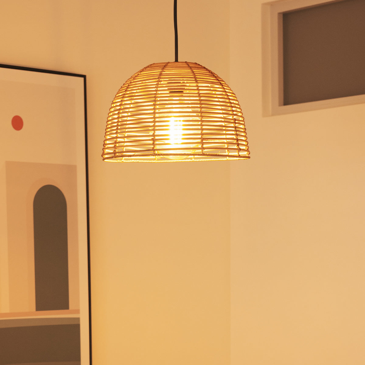 Suspension Bossa Hang en fibres naturelles