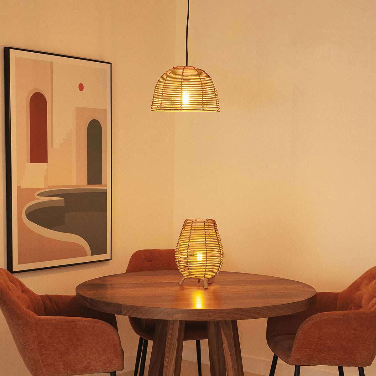 Suspension Bossa Hang en fibres naturelles