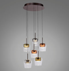 Suspension Q-Kon multicolore, verre (2744-70)