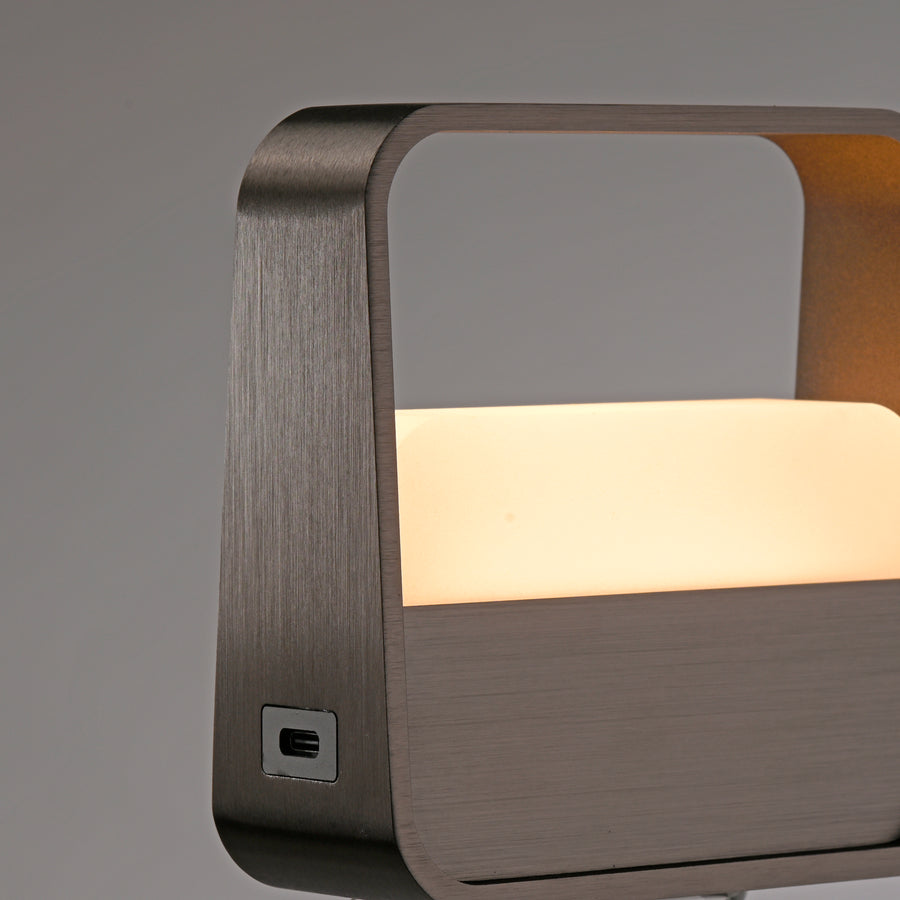 Lampe à poser Pure Go marron foncé