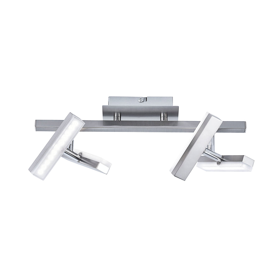Plafonnier Rico acier, H 16 cm