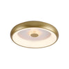 Plafonnier Vertigo laiton mat, L 46,5 cm
