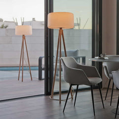 Lampadaire Chloe 140 à pieds bois