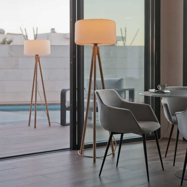 Lampadaire Chloe 140 à pieds bois