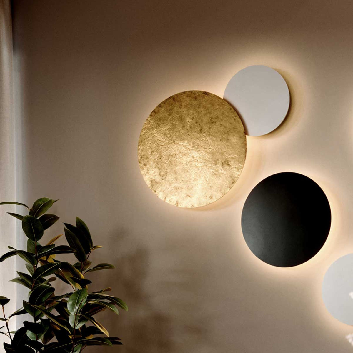 Applique murale LED Cloud indirecte, modèle combiné