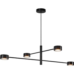 Suspension LED Clyde 4-Spot noire