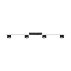 Plafonnier spots LED Clyde 4-Rail noir