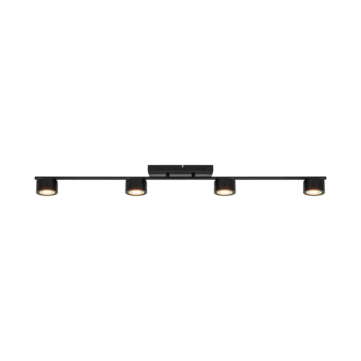 Plafonnier spots LED Clyde 4-Rail noir