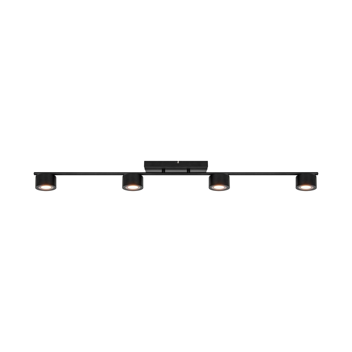 Plafonnier spots LED Clyde 4-Rail noir