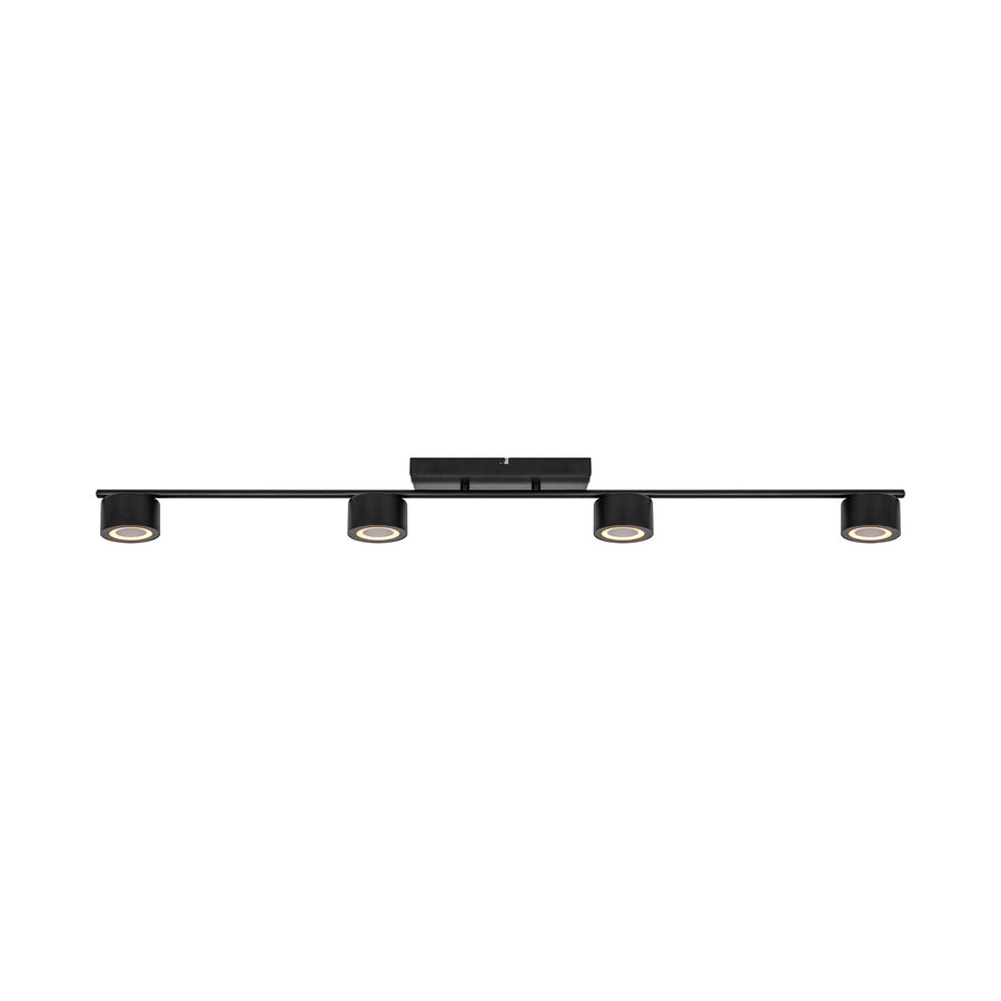 Plafonnier spots LED Clyde 4-Rail noir