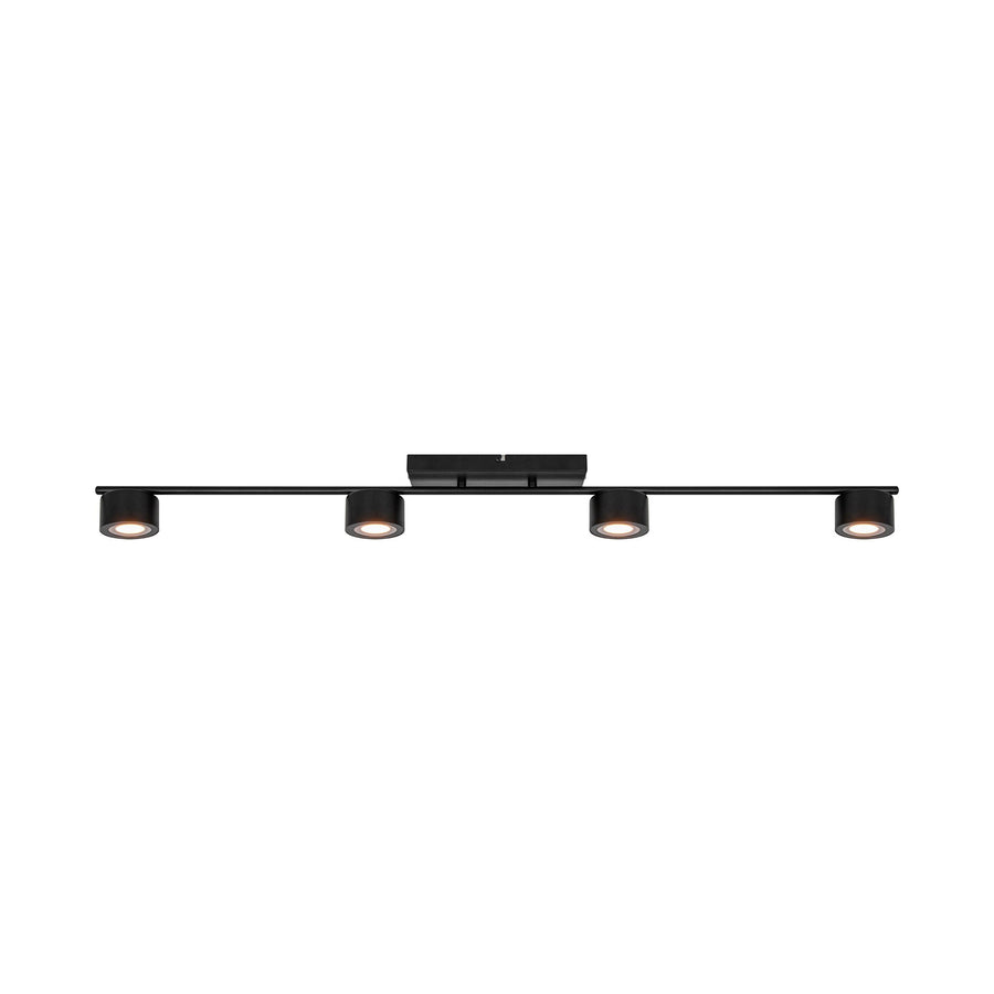 Plafonnier spots LED Clyde 4-Rail noir