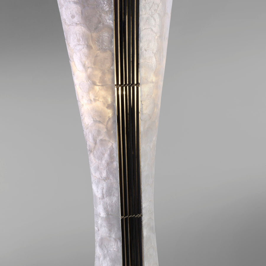 Lampadaire Abuja 2 lumières nacré
