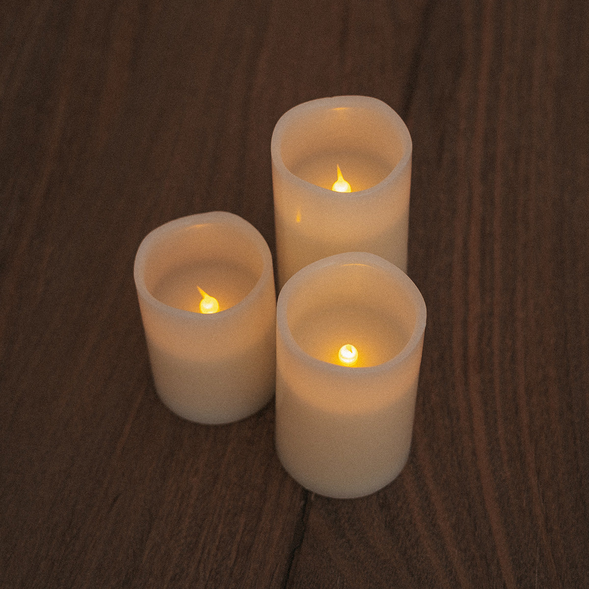 Lampes bougies Dolo, lot de 3 tailles