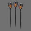 Piquet lumineux Fackel-Sol noir (19106-18-3)