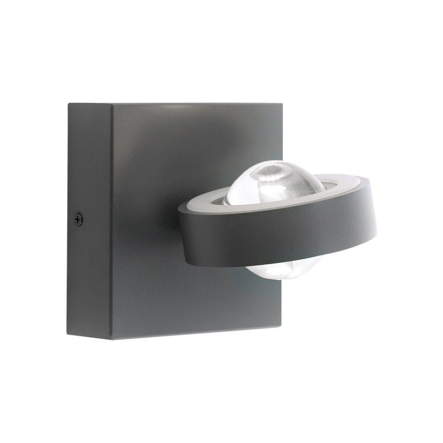 Applique murale Q-Mia anthracite, verre
