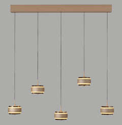 Suspension luminaire | Falling Rings Chromée