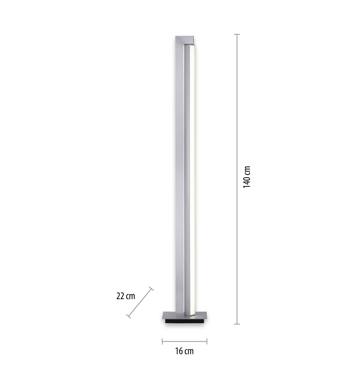 Lampadaire Pure-Lines aluminium