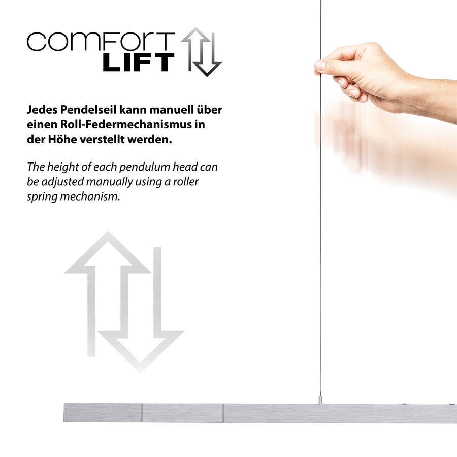 Suspension Adriana Comfort Lift argentée