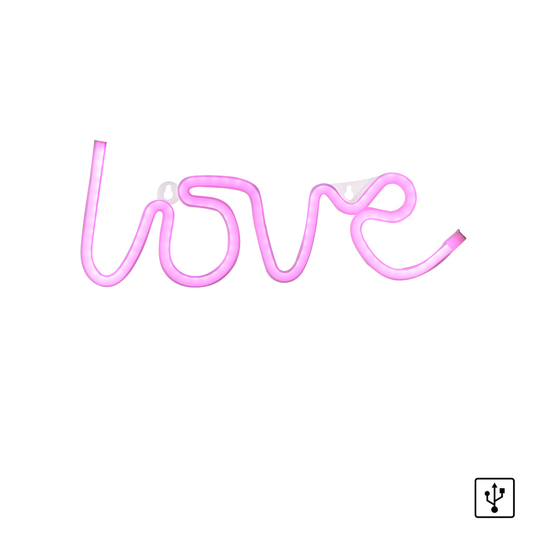 Applique murale Neon-Love rose