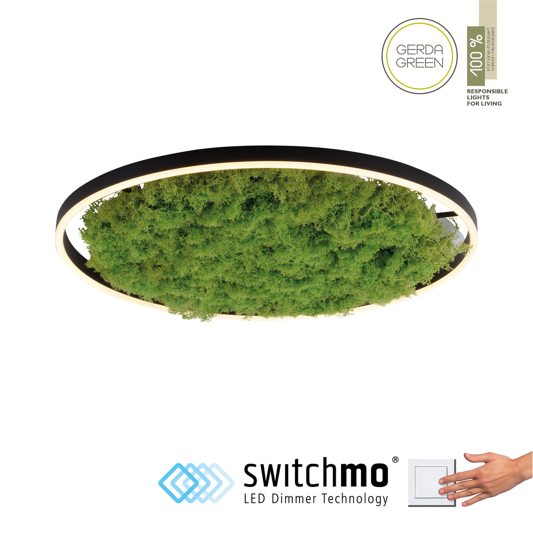 Plafonnier Green Ritus, L 58,5 cm