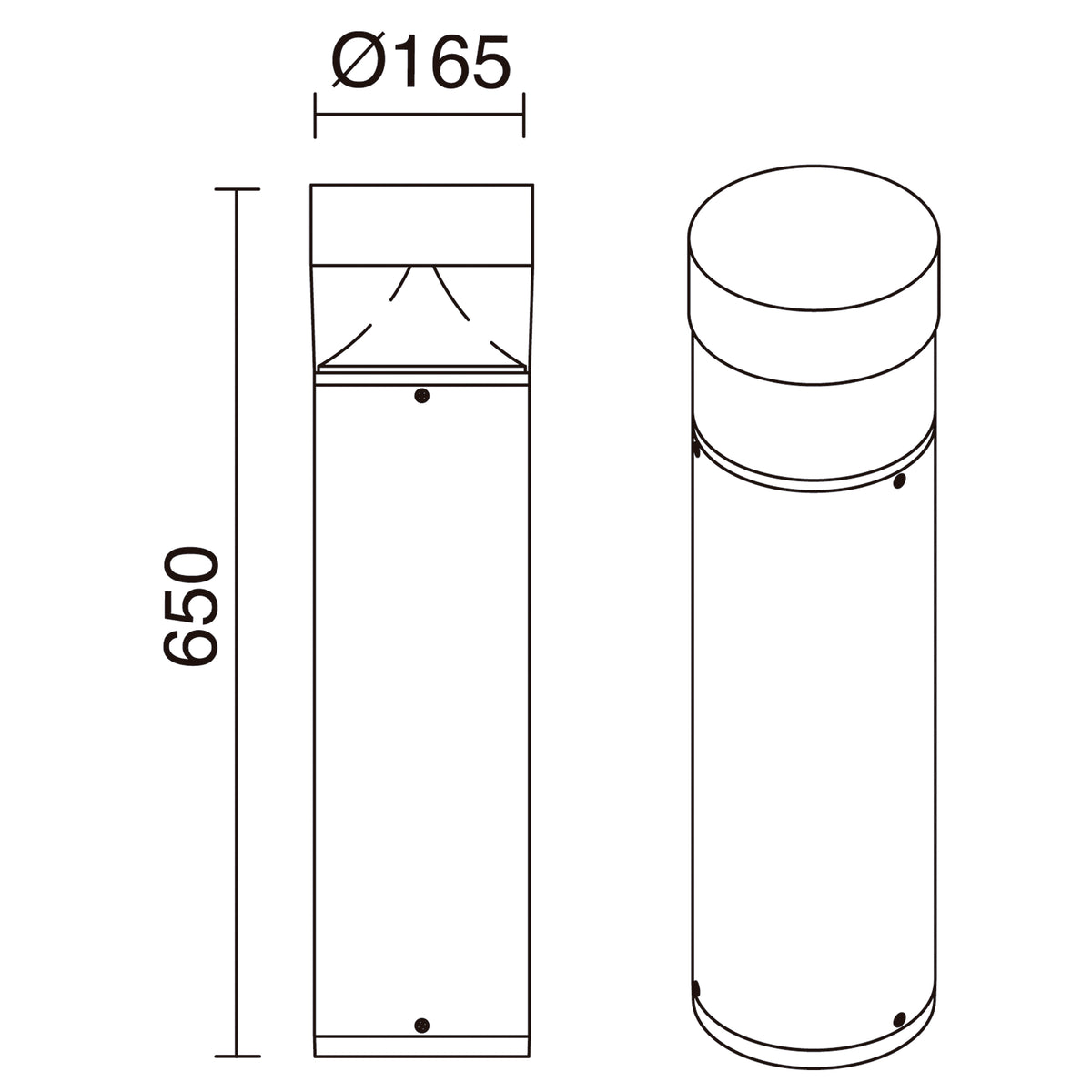 Borne extérieure Bindella IP65, anthracite