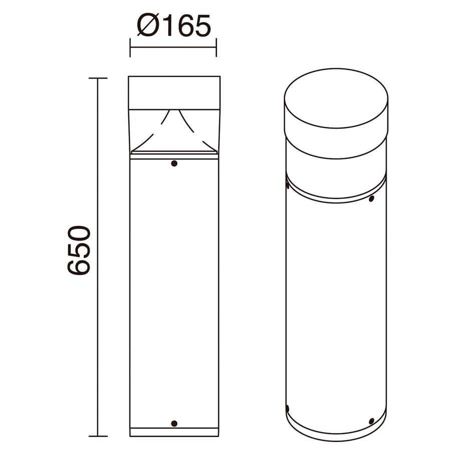 Borne extérieure Bindella IP65, anthracite