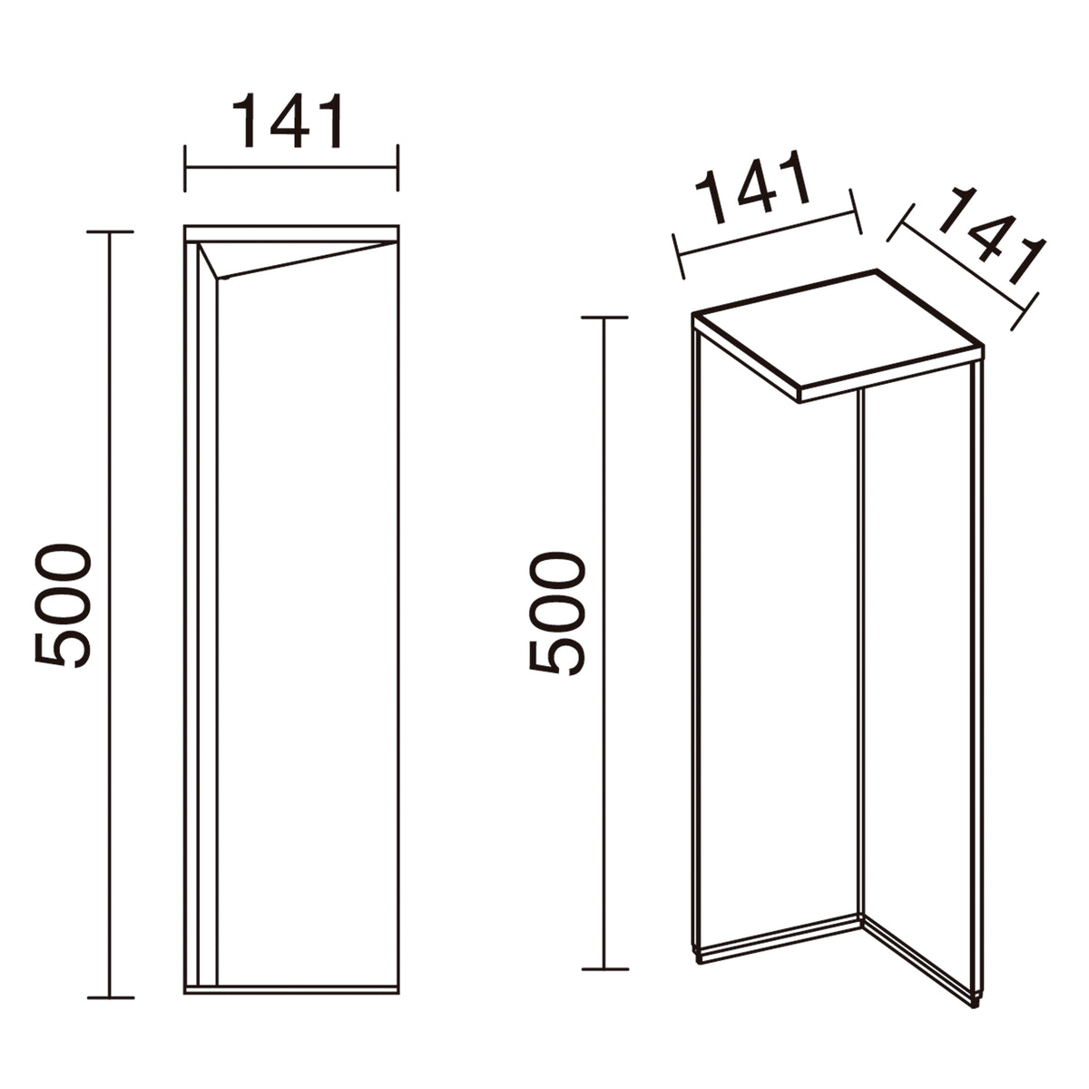 Borne extérieure Como solaire IP54, anthracite, H 34 cm