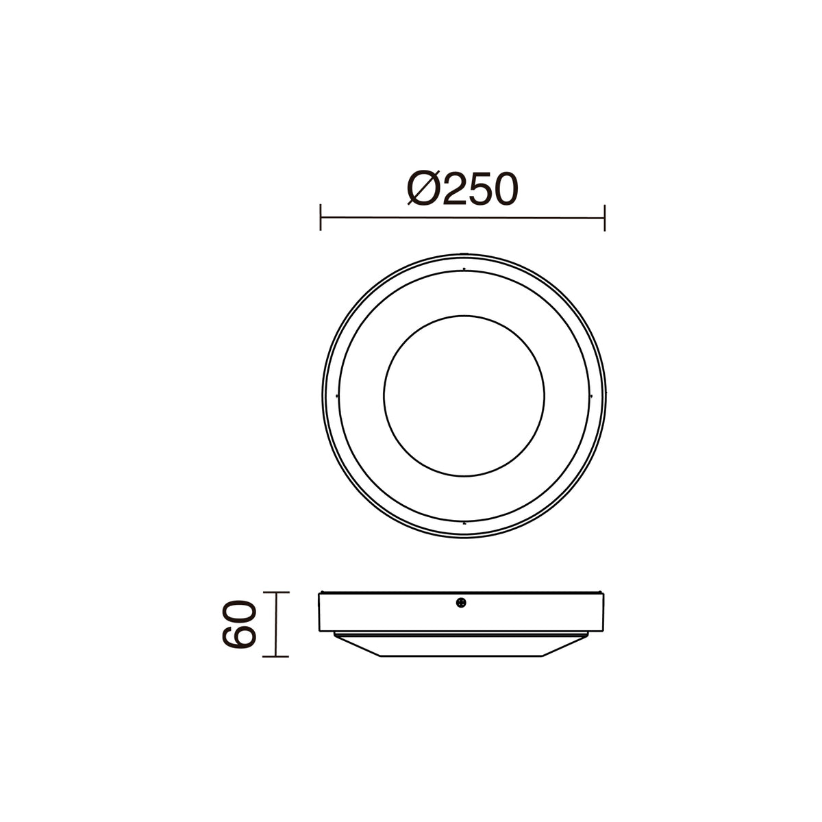 Plafonnier extérieur Floc IP65, 20 W
