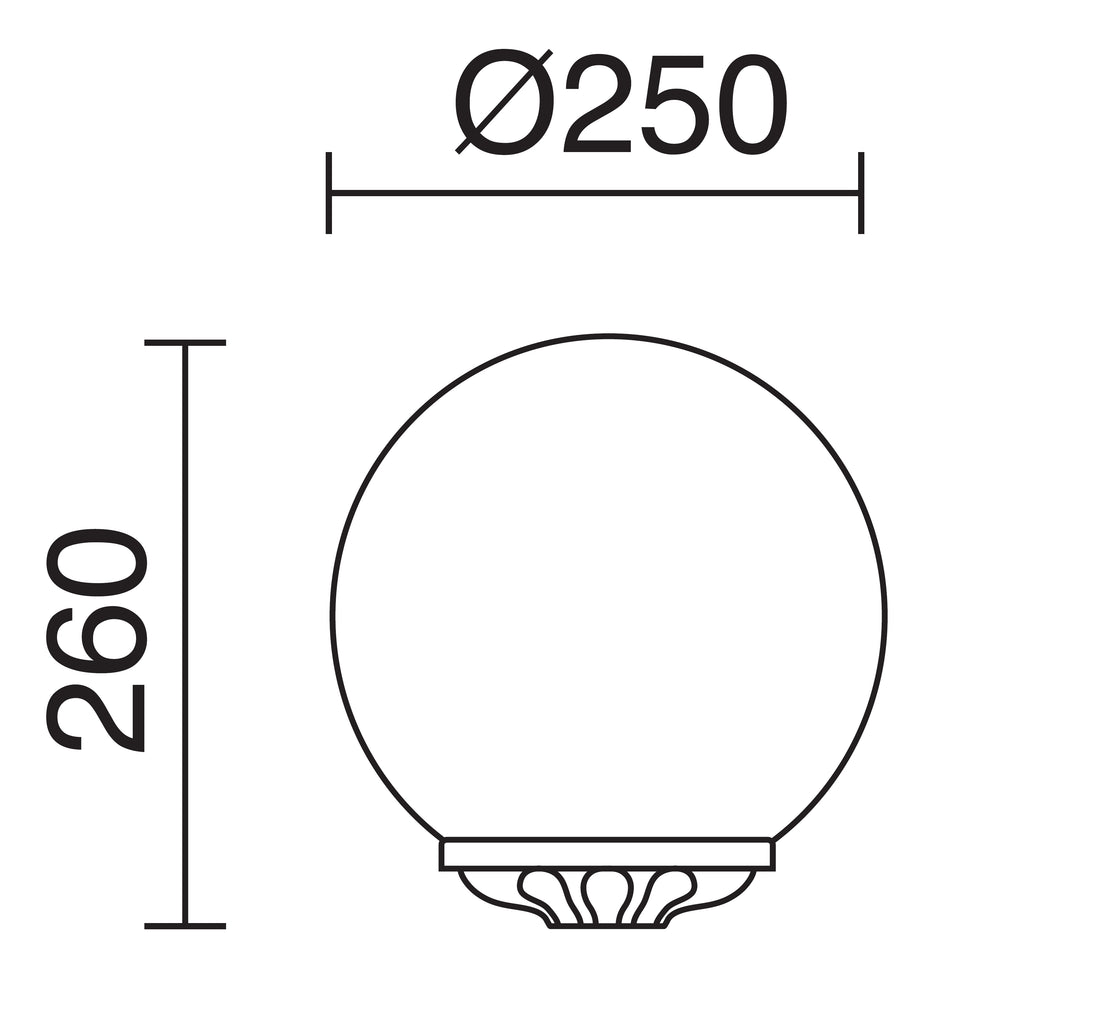 Luminaire extérieur | Indura Ø 25 cm