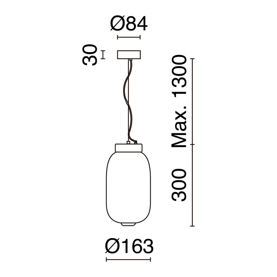 Suspension Krista, Ø 16,3 cm