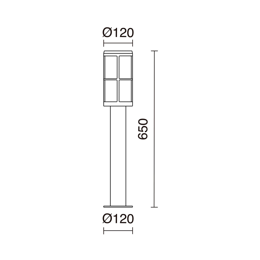 Borne extérieure LUG IP54, H 65 cm