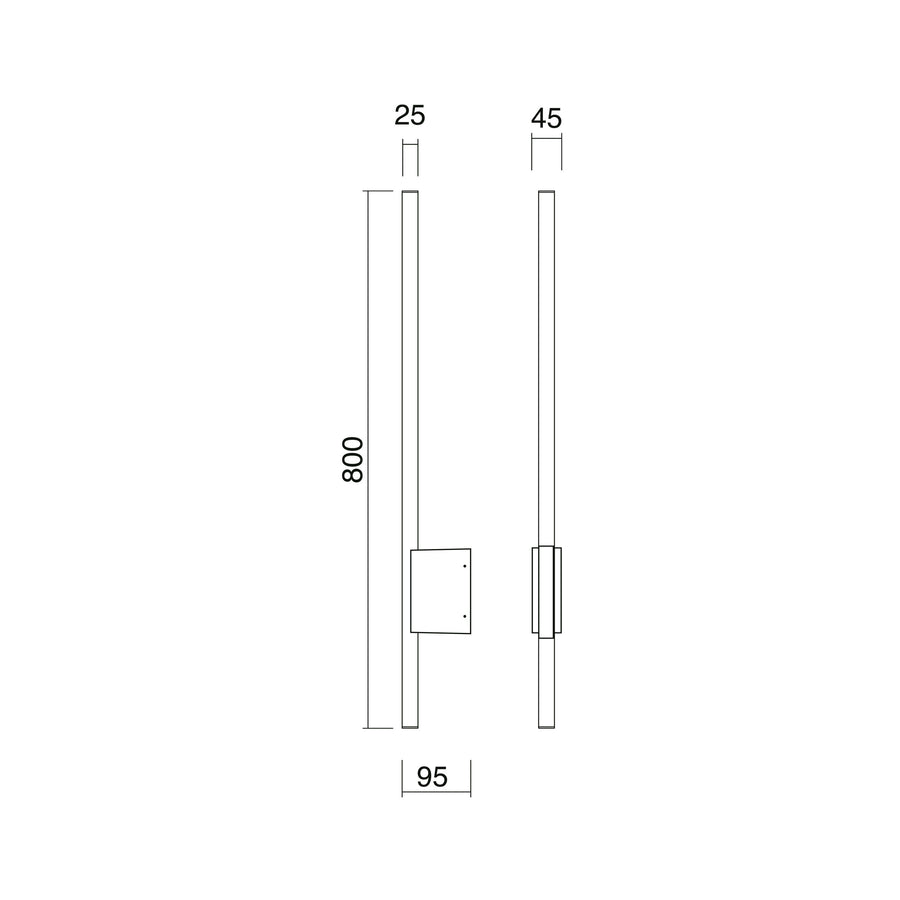 Applique extérieure Lance IP65, anthracite, 3000 K