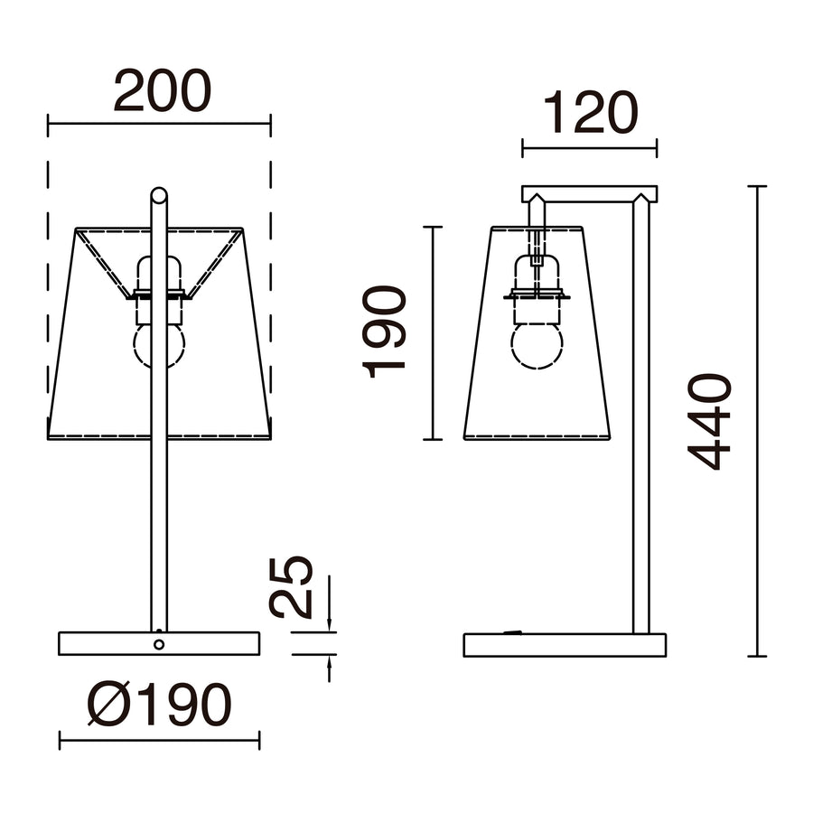 Lampe à poser Nemo, H 44 cm
