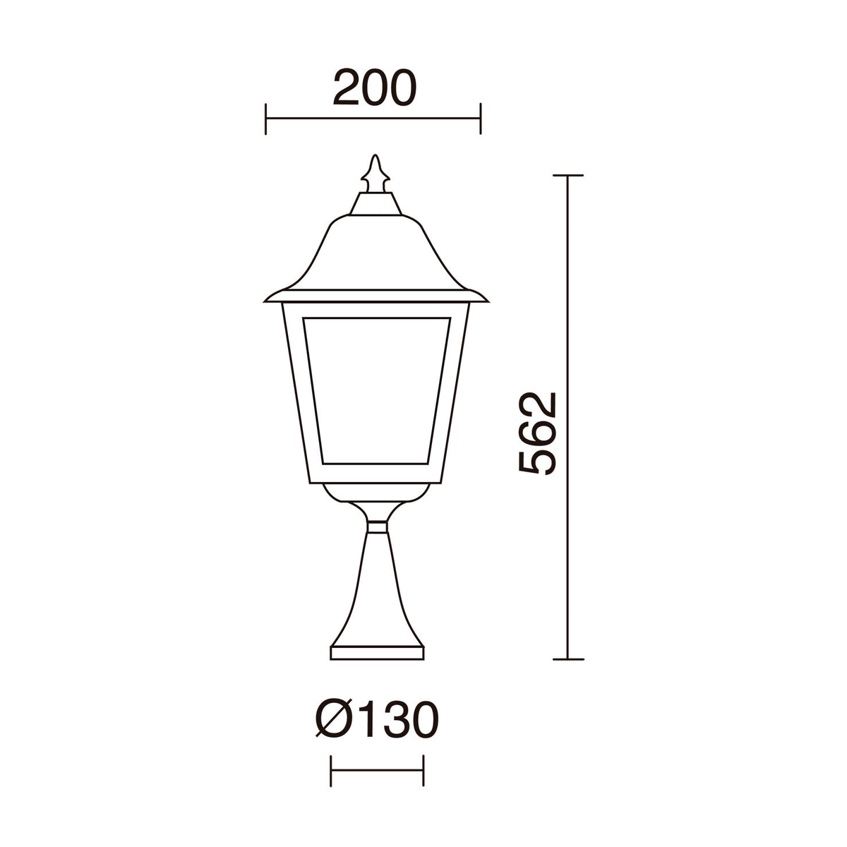 Borne extérieure ROB IP43, H 54 cm, version G